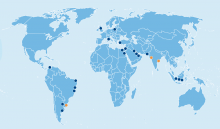 Cartina geografica del mondo